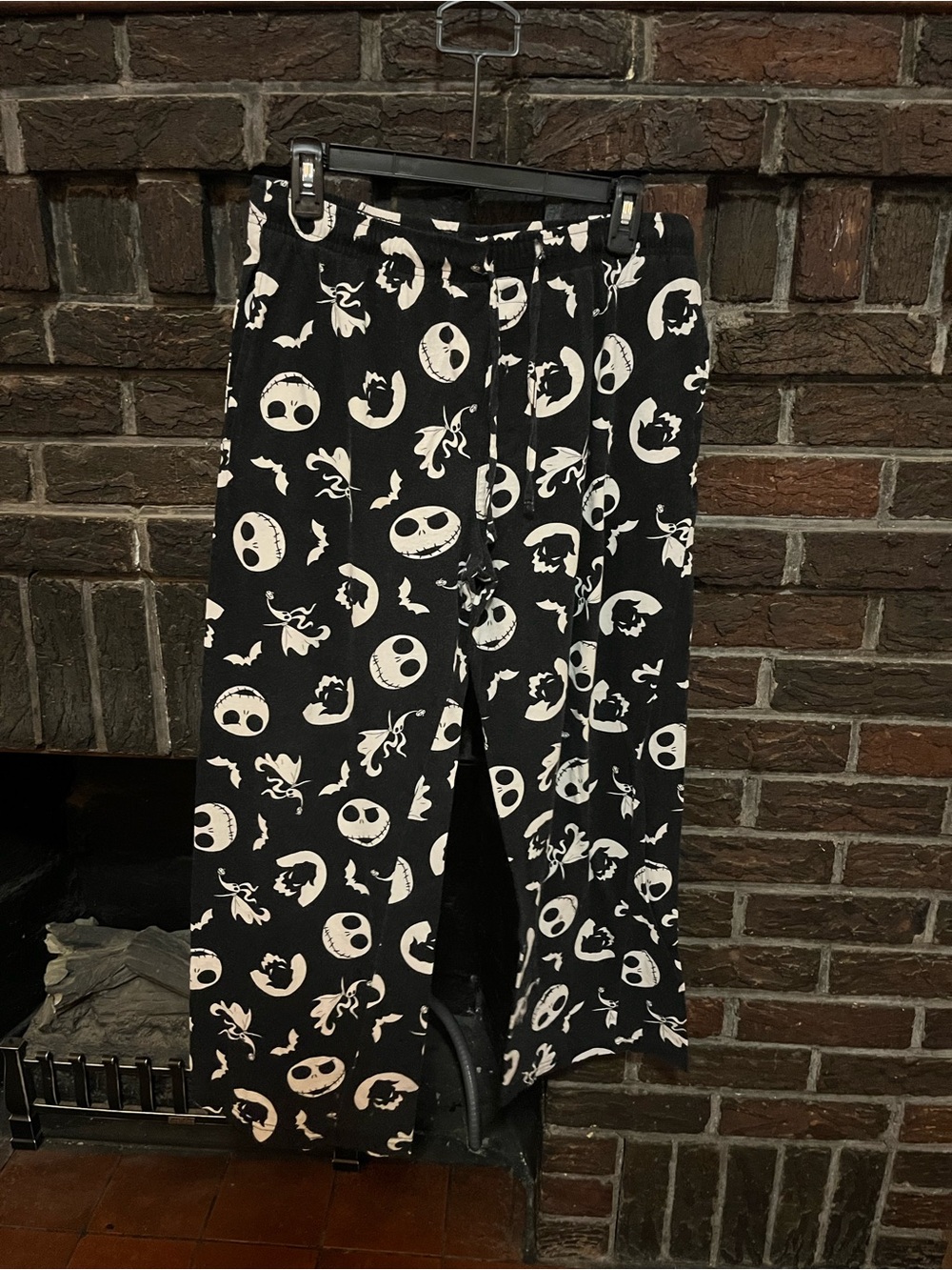Disney Black & White Jack Skellington Jogger Pants